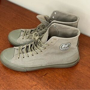 P.F. Flyers Men's High-Top Sneakers - Olive / Covert Green 12